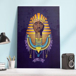 Poster Canvas –Tattoos Hip Hop 80s Vintage Custom Graphic High Quality Polyester