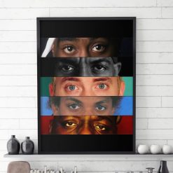 The Eyes Of Five Great Legends Poster Canvas