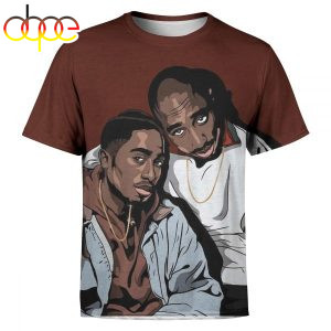 3D SHIRT -  Tupac net worth Hip Hop 80s Vintage Custom Graphic High Quality Polyester Printful