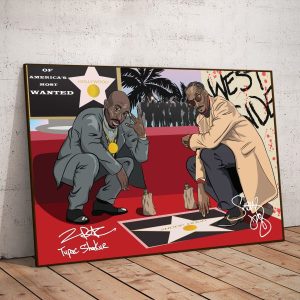 tupac and snoop dogg hip hop 80s artwork poster canvas