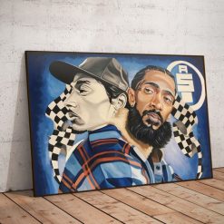 Nipsey Hussle Hip Hop 80s Poster Canvas