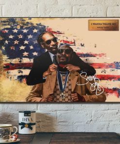Poster Canvas –Snoop Dogg Hip Hop 80s Vintage Custom Graphic High Quality Polyester