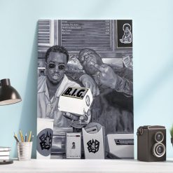 Biggie BIG Badboy 90s Hip Hop Poster Canvas