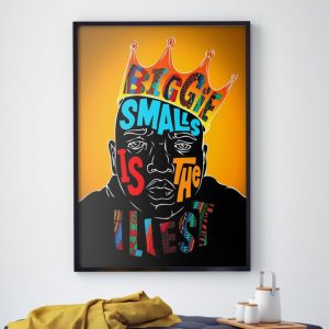 Poster Canvas –Rapper Biggie Crown Edition