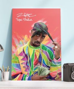 Poster Canvas –Dear mama Hip Hop 80s Vintage Custom Graphic High Quality Polyester