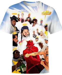 3D SHIRT - Hip hop from 90s Hip Hop 80s Vintage Custom Graphic High Quality Polyester Printful