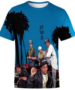 3D SHIRT -N.W.A hip hop from 90s Hip Hop 80s Vintage Custom Graphic High Quality Polyester Printful