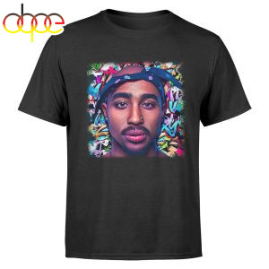 Tupac Thung Life Artwork MusicDope Black T Shirt