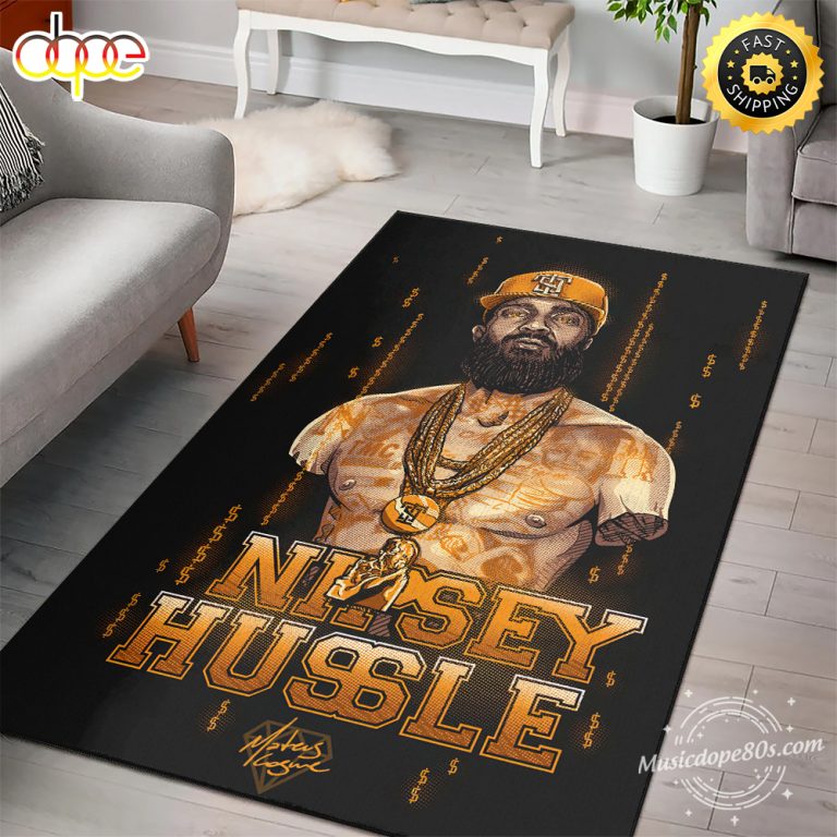 Nipsey Hussle Cartoon Pics Hip Hop 90s Rug