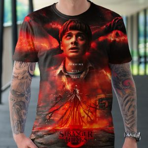 Hawkins Will Fall Stranger Things 5 3D Shirt All Over Print