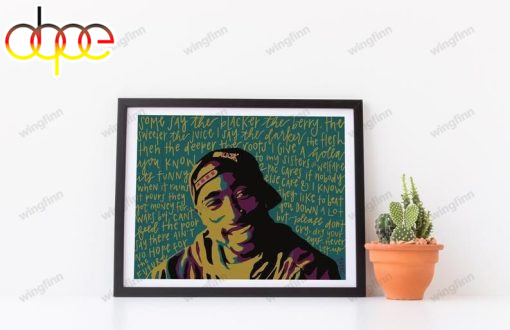 Tupac Shakur, Tupac Poster Hip Hop Art, Black Lives Matter Canvas/Poster Wall Art Decor