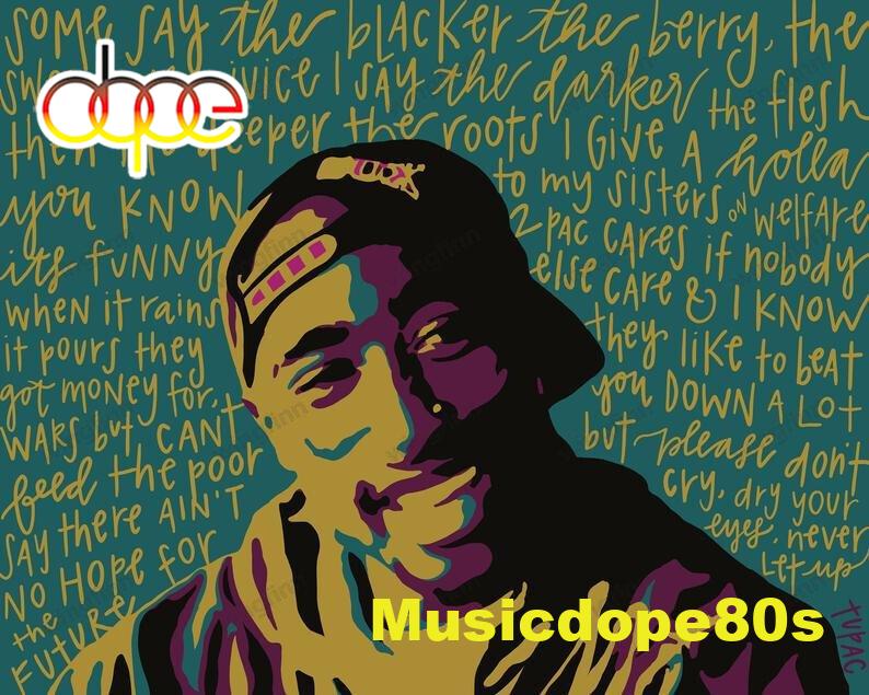 Tupac Shakur Black Lives Poster Canvas