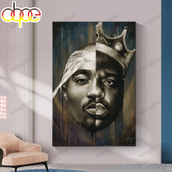 Tupac Shakur & Biggie Small Poster Canvas