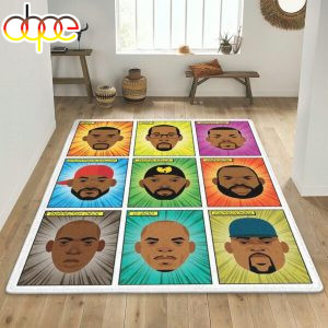 Wu-Tang Clan Animated Music Poster Print Rug