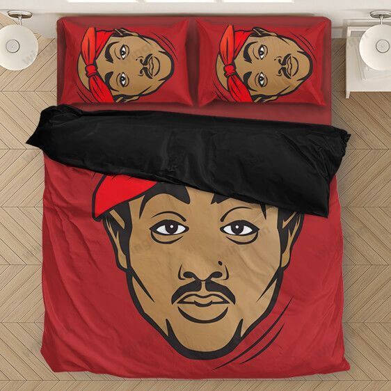 Tupac Shakur Makaveli Cartoon Art Bedding Set