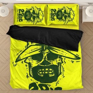 2pac Shakur Is Alive Awesome Skull Neon Bedding Set