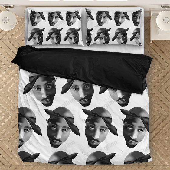 Tupac Shakur Bubble Head Pattern Bedding Set