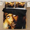 Tupac Amaru Shakur Thug Life Gold Black Bedding Set