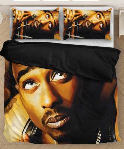 Rapper 2pac Shakur Makaveli Fantastic Vintage Picture Duvet Quilt Bedding Set