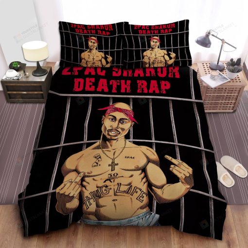 2pac Shakur Death Rap Bed Sheets Spread Comforter Duvet Cover Bedding Sets
