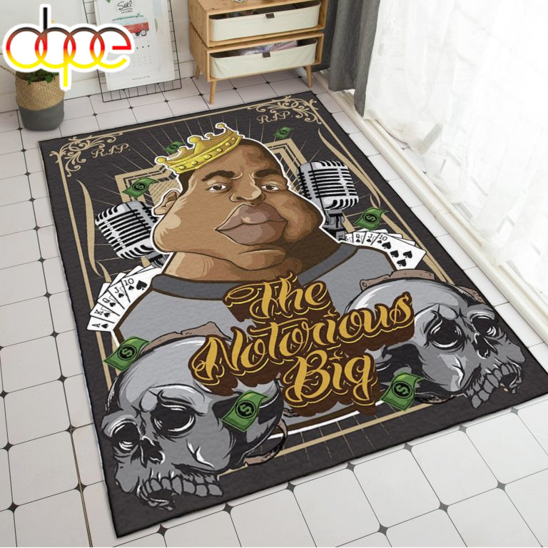 The Notorious B.I.G Crown Two Death's-Head Rug