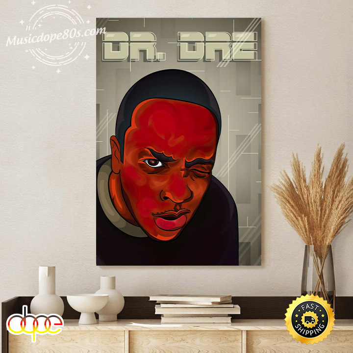 Dr. Dre Vector Portrait Hip-hop 90s Poster Canvas