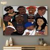 Black Rapper Hip Hop Singer Legends Poster Canvas