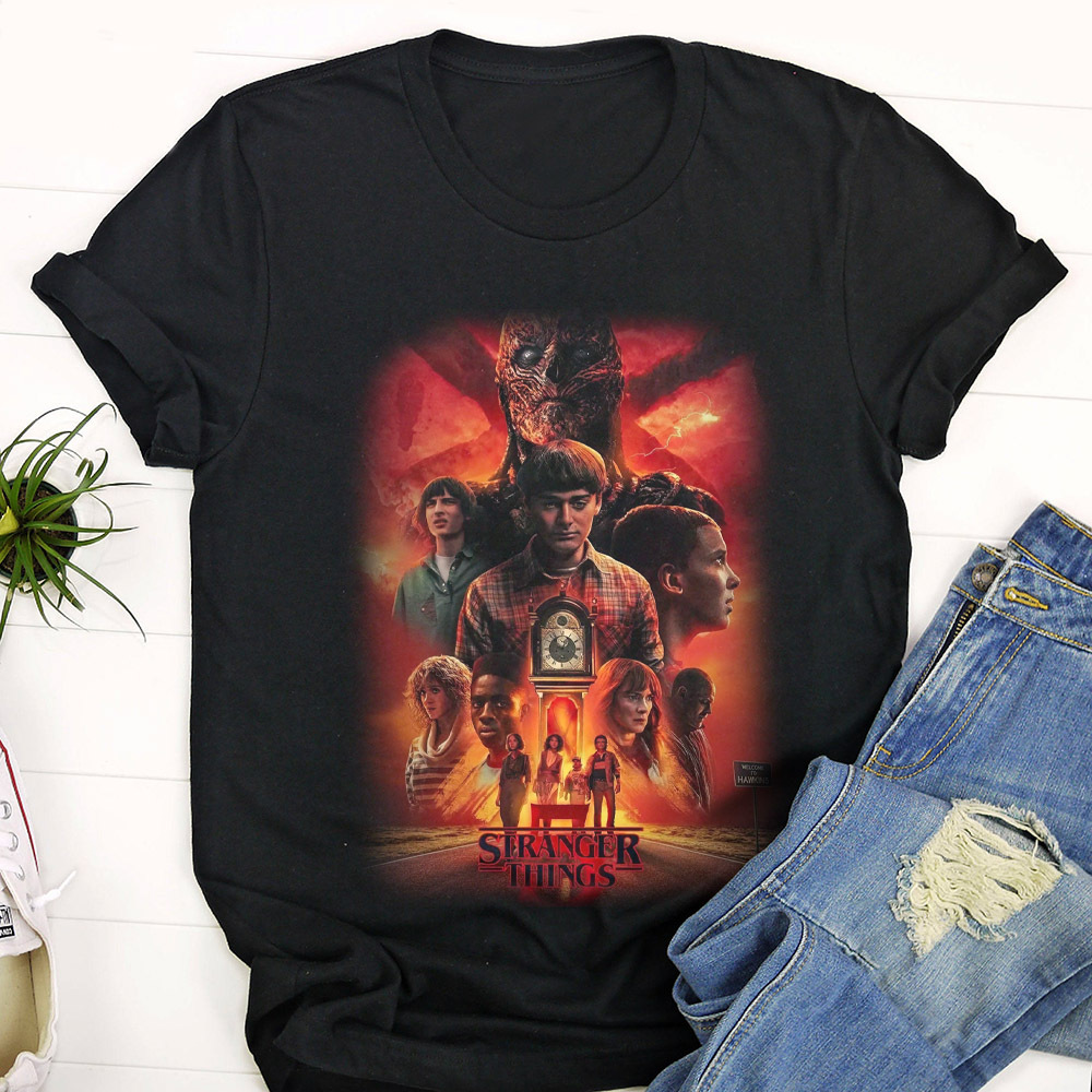 Stranger Things 5 Poster THE WAR IS NOT OVER 2024 T-shirt All Over Print  Shirt –