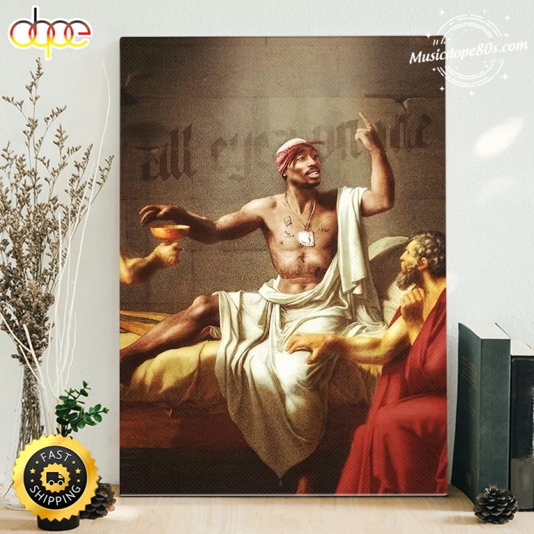 Tupac Shakur Protected By God Poster Canvas