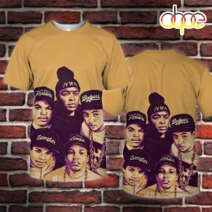N.W.A Rapper Hip Hop 90s 3D shirt All Over Print T Shirt