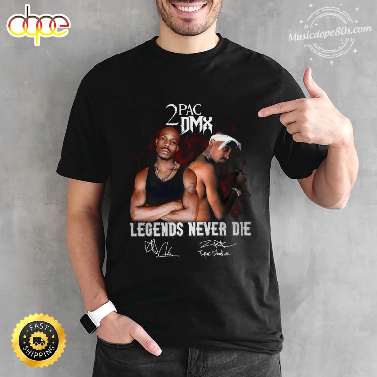 2Pac Vs DMX Legends Never Die Logo Unisex T Shirt