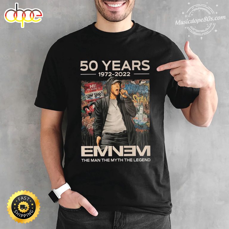 Slim Shady Eminem The Man The Myth The Legend T Shirt