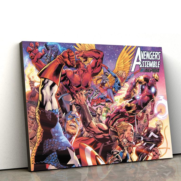 Avenger Assemble Alpha Marvel Comics Home Decor Canvas Poster