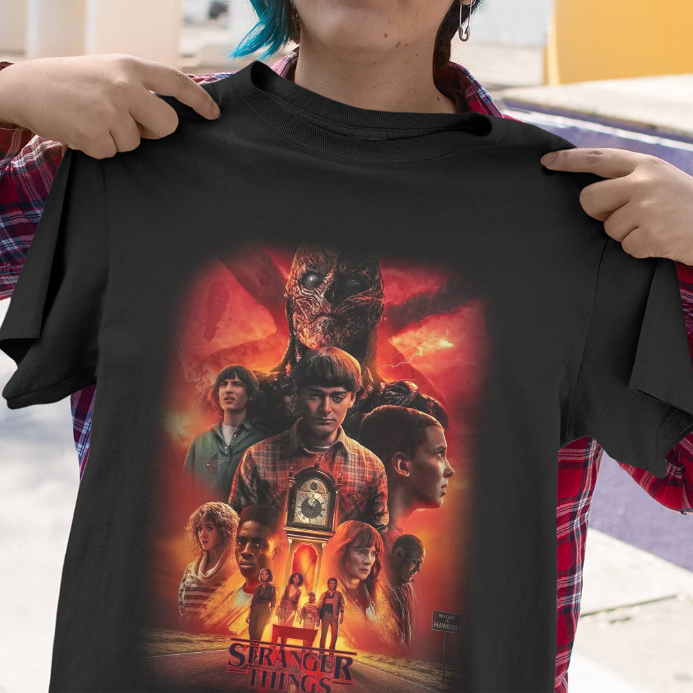 Stranger Things 5 Poster THE WAR IS NOT OVER 2024 T-shirt All Over Print  Shirt –