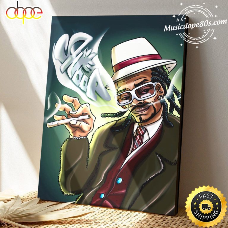 Snoop Dogg Is Smoking Hip Hop 90s Poster Canvas