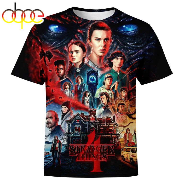 Stranger Things 4 Full Cast 3D Shirt All Over Print