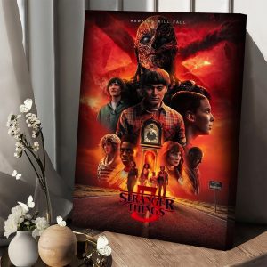 Hawkins Will Fall Stranger Things 5 2024 Poster Canvas
