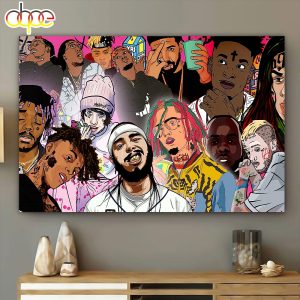 Rap Us Rappers Hip-Hop Music Area Poster Canvas