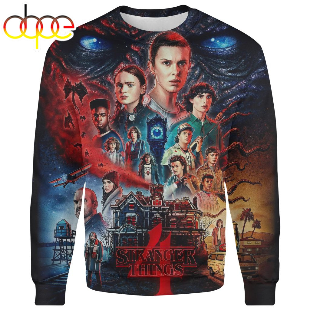 Stranger Things 4 Full Cast 3D Shirt All Over Print – Musicdope80s.com