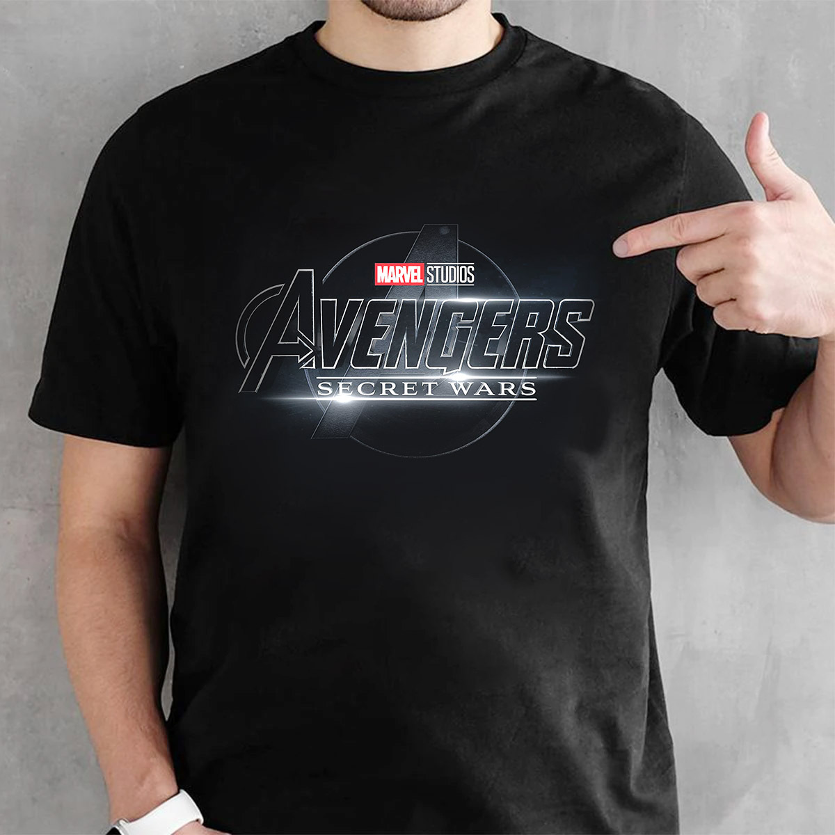  Marvel Studios Avengers: Secret Wars MCU Movie Logo Premium  T-Shirt : Clothing, Shoes & Jewelry