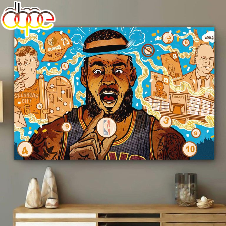 The King of Memphis NBA Poster Canvas