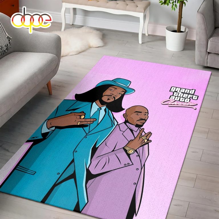 Grand Theft Auto Classic Tupac & Snoop Dogg Hip-hop Rug