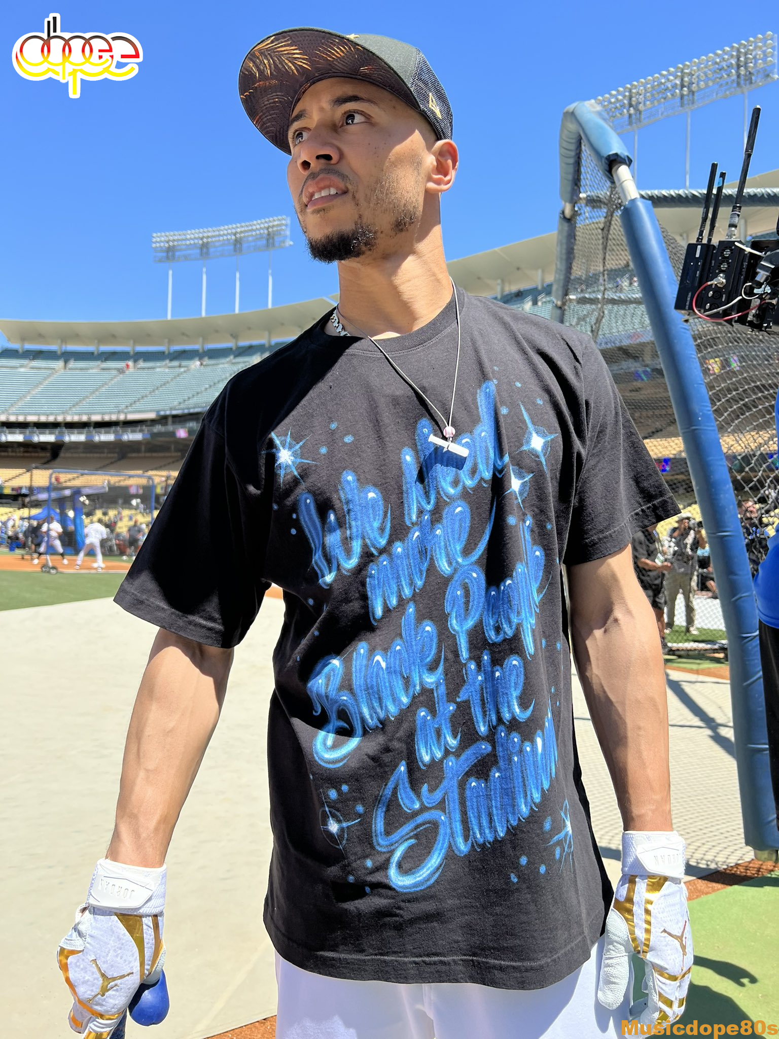 Mookie Betts With Message - We Need More Black People At The Stadium T-Shirt