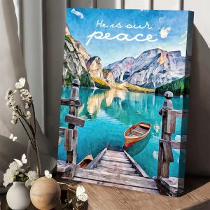 He Is Our Peace Poster Canvas