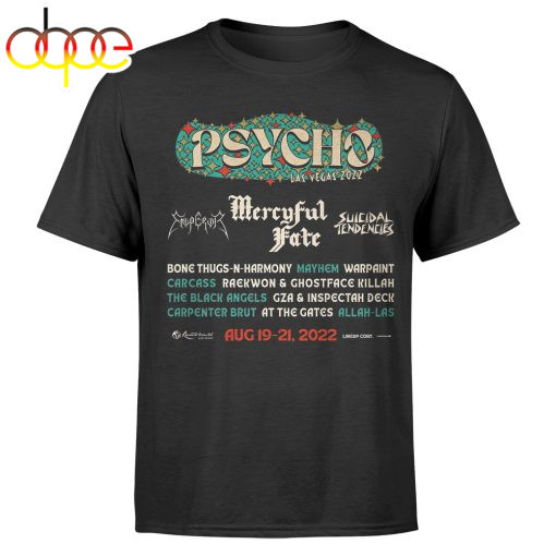 Wu-tang Clan Mercyful Fate Psycho LV 2022 T-shirt