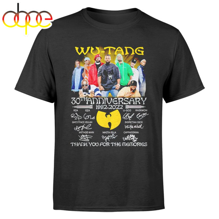Wu-tang Clan 30th Anniversary 1992-2022 T-shirt