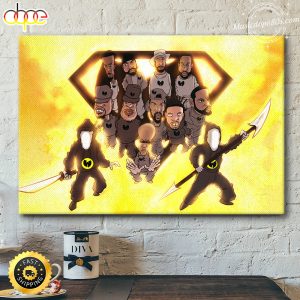 Wu-Tang Clan x Superman Cartoon Sample Poster Canvas
