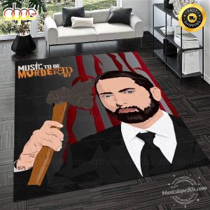 Eminem Music To Be Murdered Hiphop 90s Rug