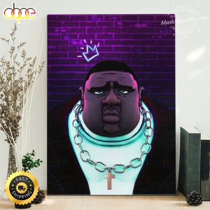 Notorious Gangsta Rapper Crowned Biggie Poster Canvas
