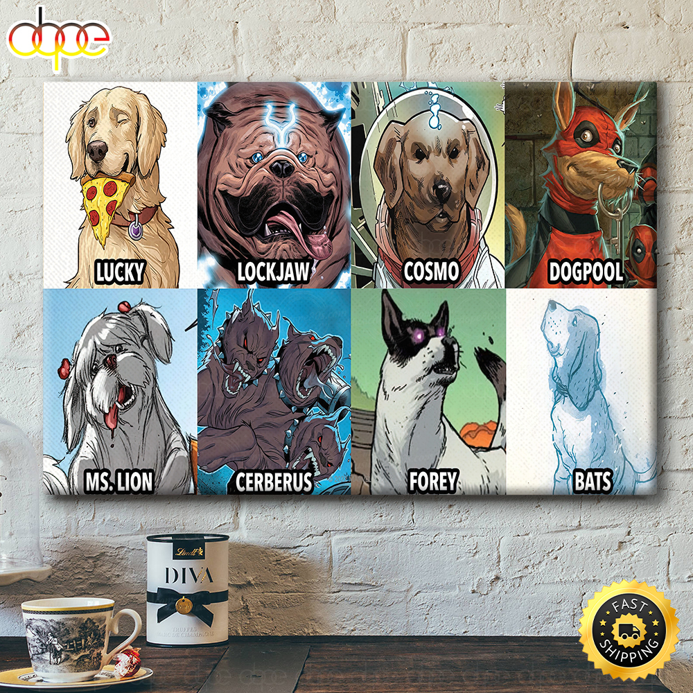 Best Dogs MarvelInsider Poster Canvas Gift for International Dog Day